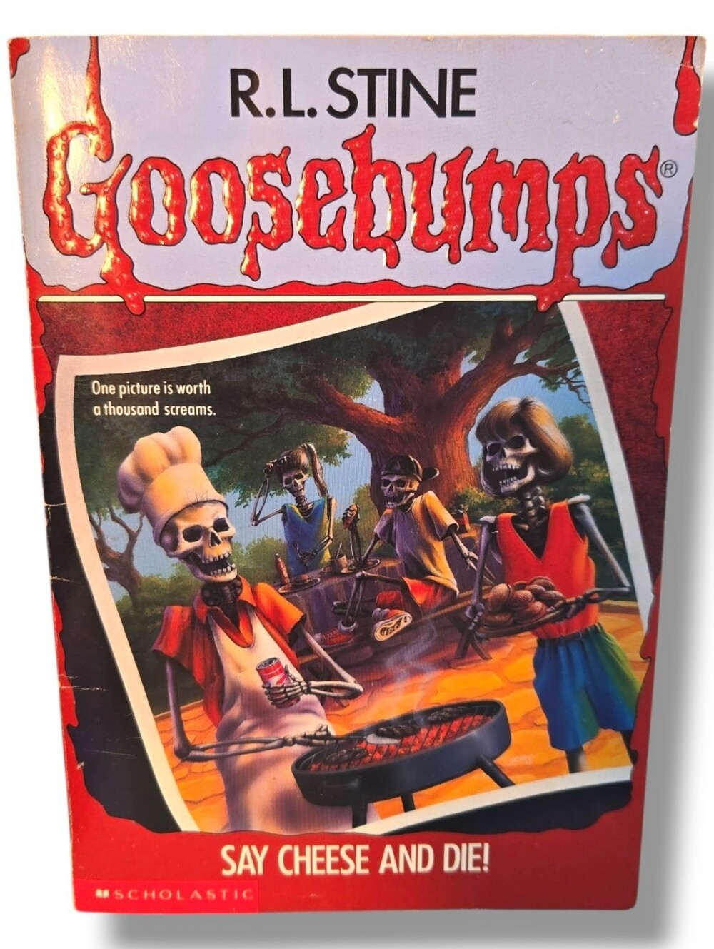 Goosebumps Say Cheese and Die Early Series 1990s Scholastic Apple Paperback Book